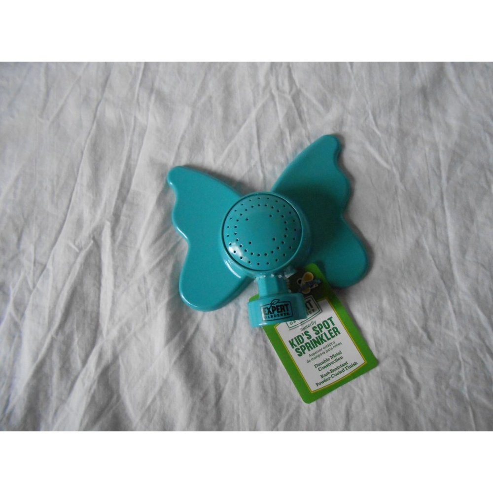 New Kid's Children's Spot Sprinkler Butterfly‎ Shaped Metal Garden Helper Blue!